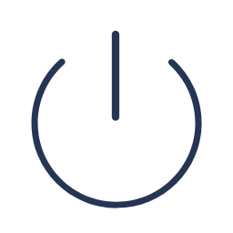 Power Exit Icon (Filled) Icon, power,exit,shutdown