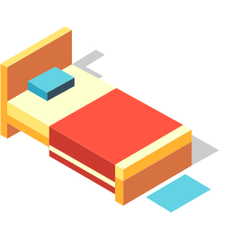 Isometric Bed Icon, bed,furniture