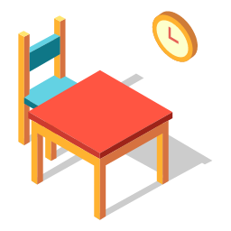 Isometric Dining Table Icon, dining table,furniture