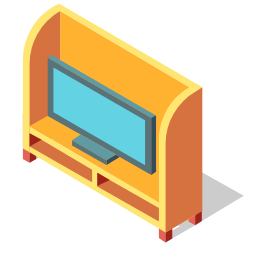 Isometric Television Cabinet Icon, television cabinet,furniture