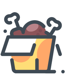 Chicken Leg Icon, chicken leg,fast food