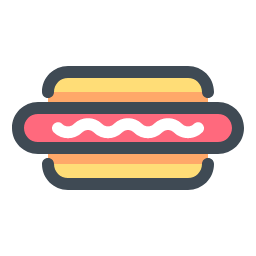 Hot Dog Icon, hot dog,fast food