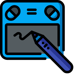 Graphic Tablet Icon, graphic tablet,digital design,drawing