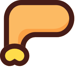 Chicken Leg Icon, chicken leg,food