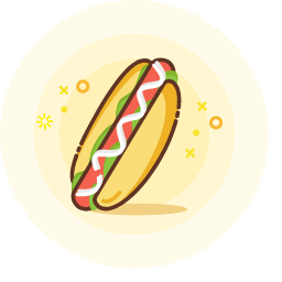 Hot Dog Icon, hot dog,fast food
