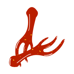 Red Antler - like Icon, snack,design