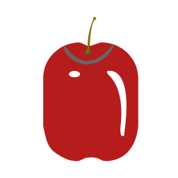 Red Apple Icon, apple,fruit