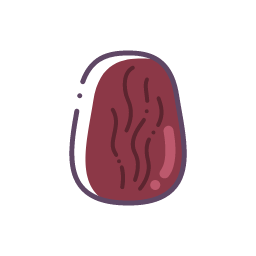 Small Date Icon, date,dried fruit