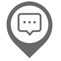 Notification Map Marker (Gray) Icon, notification,gray marker