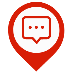 Notification Map Marker (Red) Icon, notification,red marker