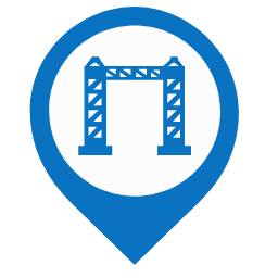 Portal Map Marker (Blue) Icon, portal,blue marker