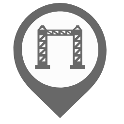 Portal Map Marker (Gray) Icon, portal,gray marker