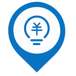 Toll Plaza Map Marker (Blue) Icon, toll plaza,blue marker