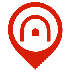 Tunnel Map Marker (Red) Icon, tunnel,red marker