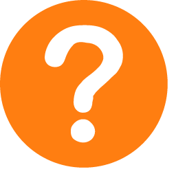Question Mark Icon, question mark,circle,orange