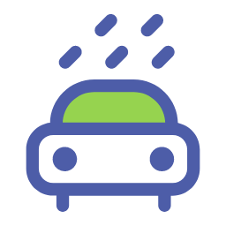 Duo - Color Car Wash Service Icon, car wash,duo - color,service