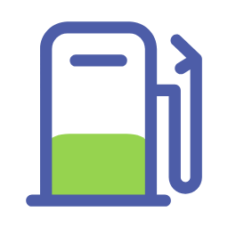 Duo - Color Refueling Service Icon, refueling,duo - color,service