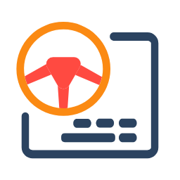 Driving Instruction Icon, driving,instruction,steering