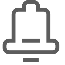 Bell Icon (Gray) Icon, bell,notifications