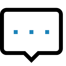 Chat Icon (Blue Dots) Icon, chat,messaging