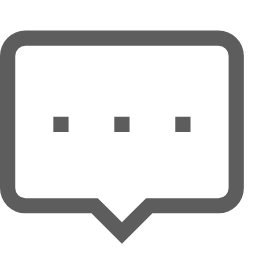 Chat Icon (Gray Dots) Icon, chat,gray