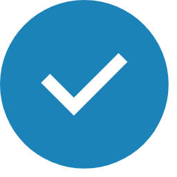 Checkmark Icon (Blue Circle) Icon, checkmark,success