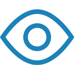 Eye Icon (Blue) Icon, eye,view