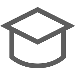 Graduation Cap Icon (Gray) Icon, graduation cap,education