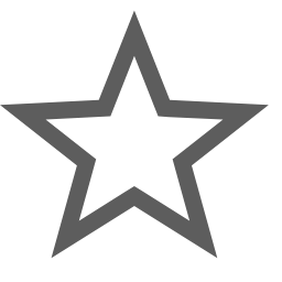 Star Icon (Gray) Icon, star,favorites