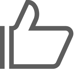 Thumbs Up Icon (Gray) Icon, thumbs up,like