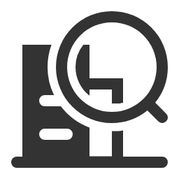 Institution Query Icon, institution,query,search