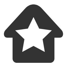 Star House Icon, house,star,police