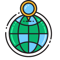 Destination Marker Globe Icon, destination,marker,globe