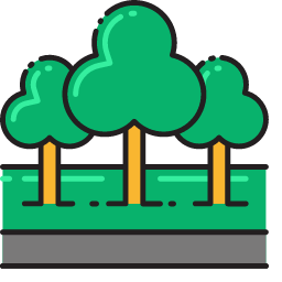 Forest with Trees Icon, forest,trees,nature