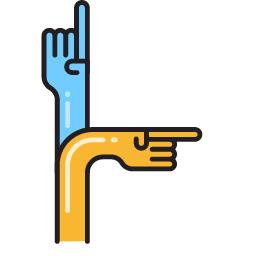 Multiple Destinations (Hands) Icon, multiple,destinations,hands