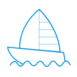 Sailboat Icon, sailboat,sailing
