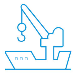 Ship Crane Icon, ship crane,port