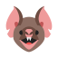 Bat Face Icon, bat,animal,mammal