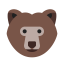 Bear Face Icon, bear,animal,mammal