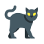 Black Cat Icon, cat,black,animal