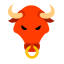 Bull Head Icon, bull,animal,mammal