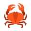 Crab Icon, crab,marine,animal
