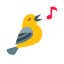 Singing Bird Icon, bird,animal,singing