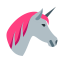 Unicorn Head Icon, unicorn,animal,mythical