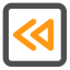 Fast Rewind Icon, fast rewind,media