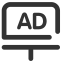 Ad Management Icon, ad,management