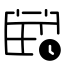 Timesheet (Filled) Icon, calendar,timesheet
