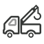 Flatbed Truck Icon (Black) Icon, flatbed,shipping,truck