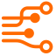 Real - time Compute Orange Icon, computing,orange,real - time compute