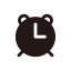 Alarm Clock Icon (Black) Icon, alarm clock,reminder,time